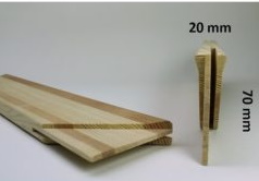Kiilakehyslista 70x20mm (valitse pituus väliltä 30cm-160cm) - Kiilapuut - 11342 - 1