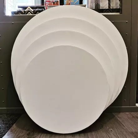 Käsintehty pyöreä maalauspohja (valitse koko 20-80cm halk.) - Maalauspohjat - 11839 - 1